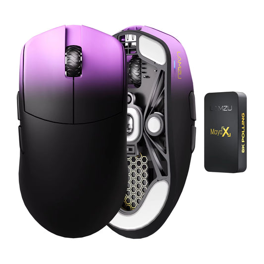 MAYA X High-Performance Gaming Mouse with 8K Dongle and Web Driver Compatibility