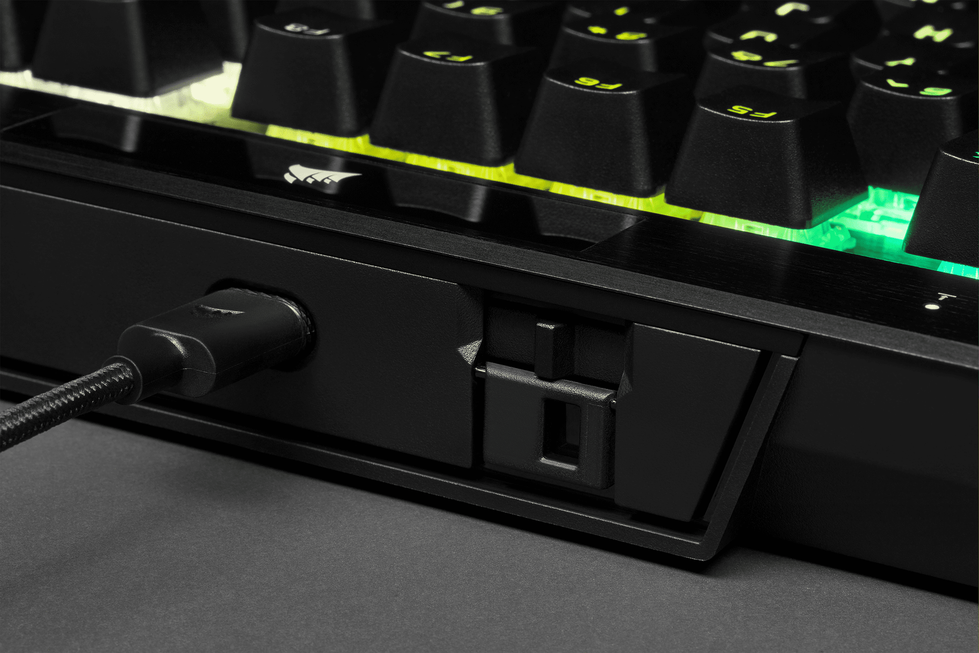 K70 RGB TKL Champion Series Optical-Mechanical Gaming Keyboard; Detachable USB Type-C Cable