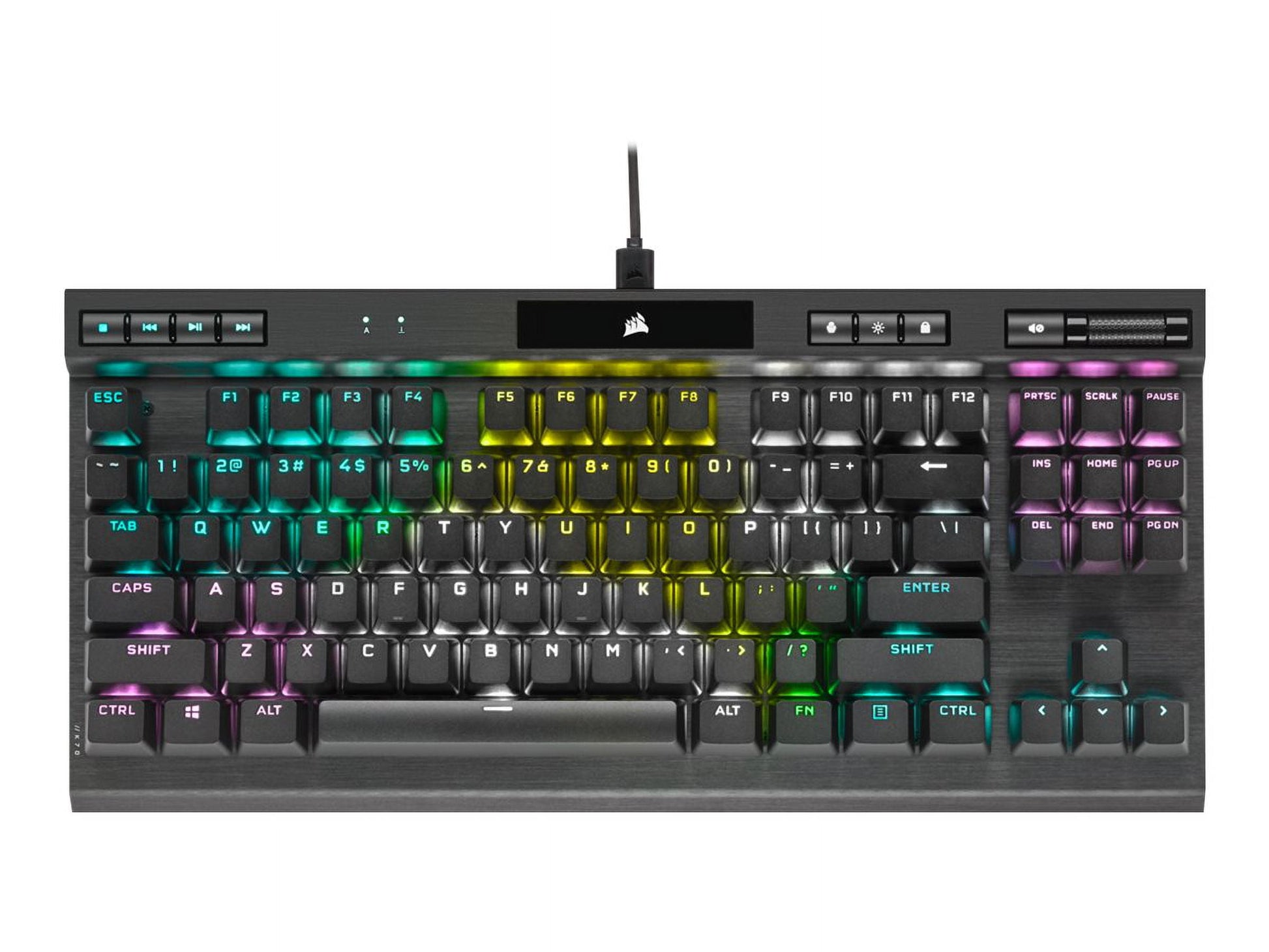 K70 RGB TKL Champion Series Optical-Mechanical Gaming Keyboard; Detachable USB Type-C Cable