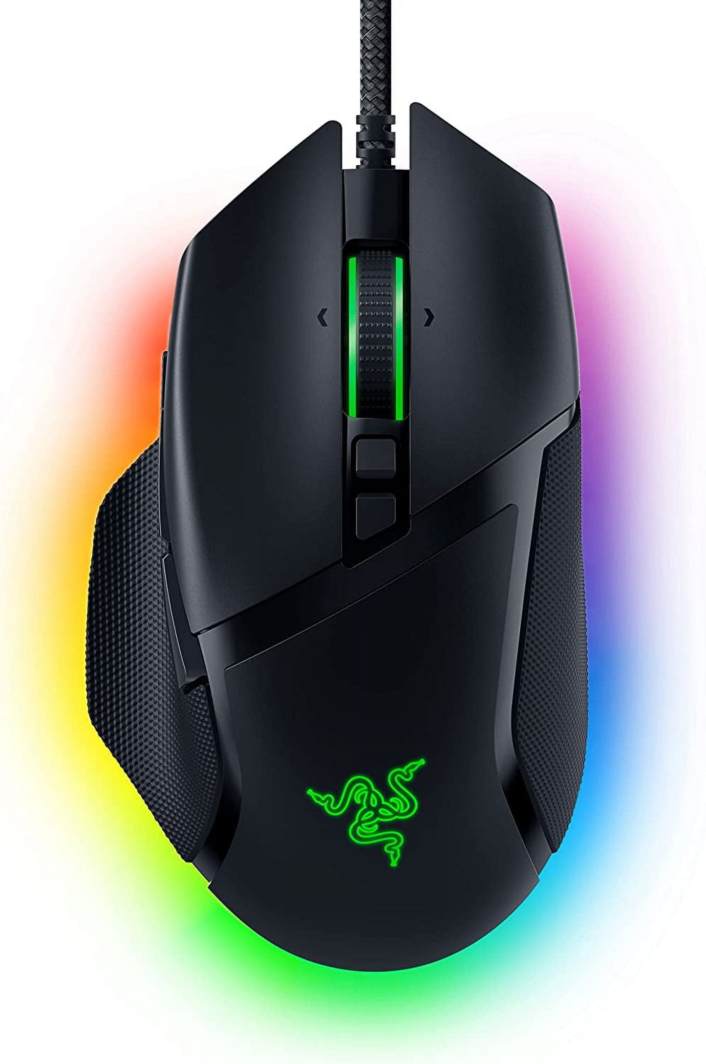 Basilisk V3 Customizable Ergonomic Wired PC Gaming Mouse, Chroma RGB, 26K Optical Sensor, Hyperscroll Tilt Wheel, Black