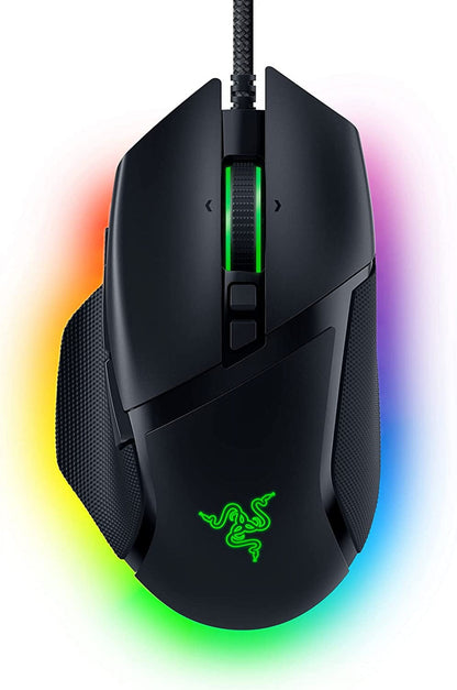 Basilisk V3 Customizable Ergonomic Wired PC Gaming Mouse, Chroma RGB, 26K Optical Sensor, Hyperscroll Tilt Wheel, Black