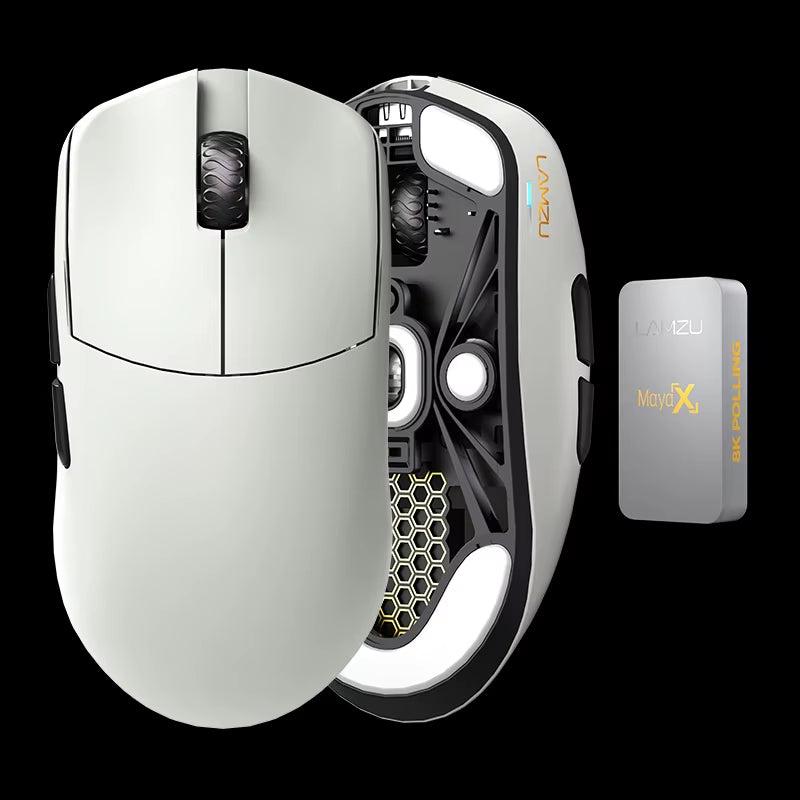 MAYA X High-Performance Gaming Mouse with 8K Dongle and Web Driver Compatibility