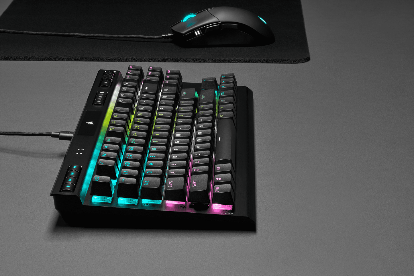 K70 RGB TKL Champion Series Optical-Mechanical Gaming Keyboard; Detachable USB Type-C Cable