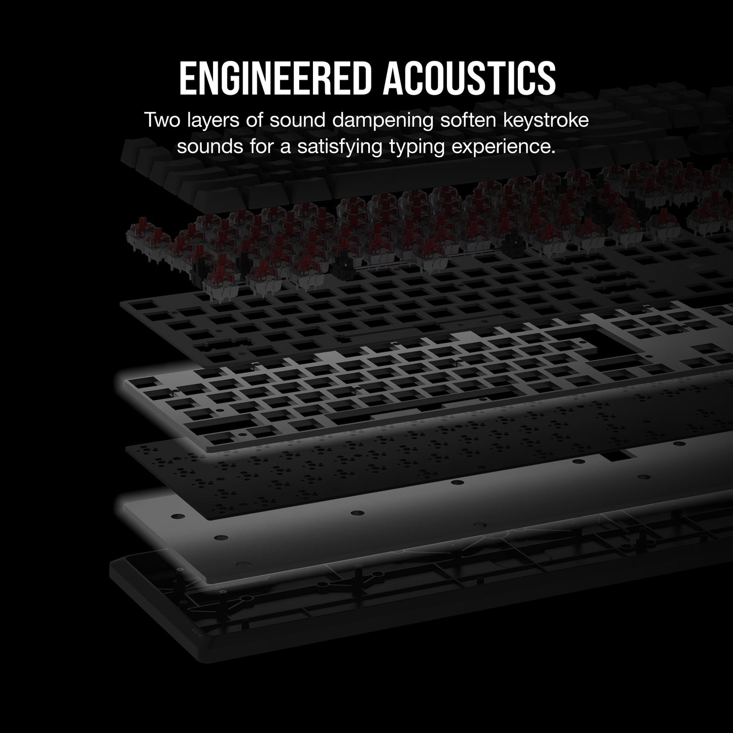 K70 CORE RGB USB Gaming Keyboard, Gray